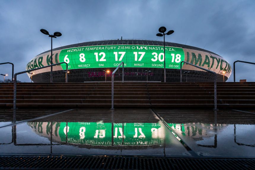 Zegar klimatyczny będzie świecił się w Krakowie do 22 sierpnia