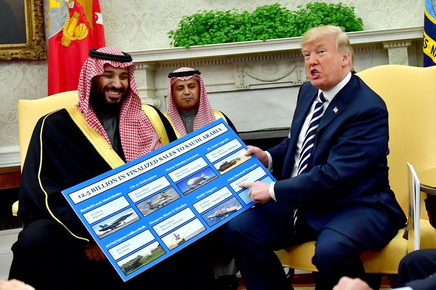 MBS i ówczesny prezydent USA Donald Trump, 20 marca 2018 r.
