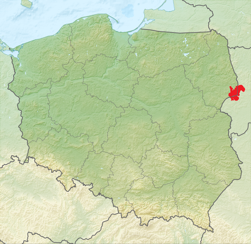 Położenie Puszczy Białowieskiej