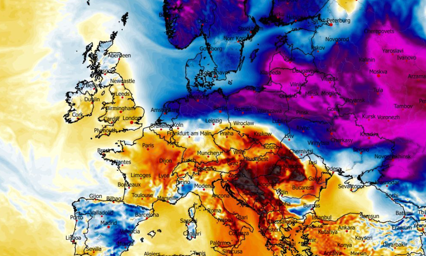 Anomalia temperatury mierzona na wysokości 2 m nad powierzchnią gruntu 04.02