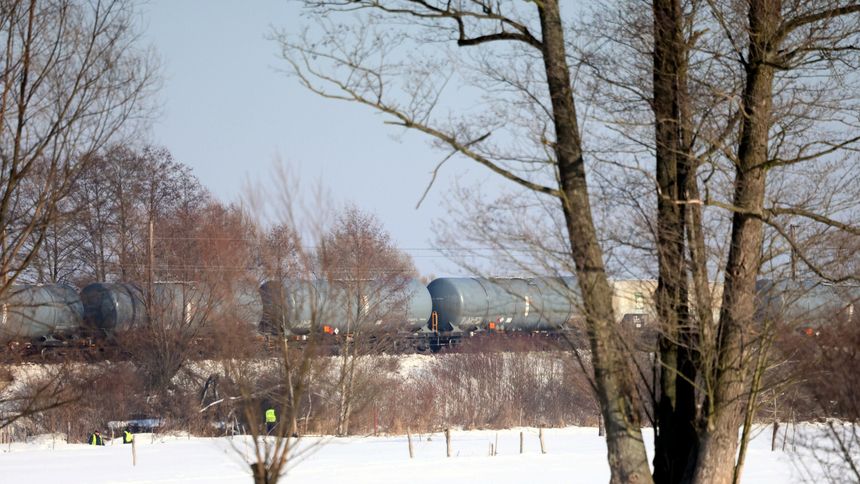 Wykolejenie pociągu towarowego pod Warszawą