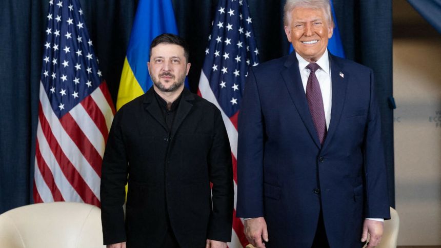 Wołodymyr Zełenski i Donald Trump