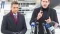 Konferencja polityków PiS Patryka Jakiego i Tobiasza Bocheńskiego o akcji 
