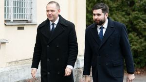 Karol Nawrocki i Jakub Banaszek. Zdjęcie z 2024 roku 