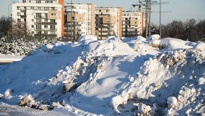 Gdańsk. Opady śniegu