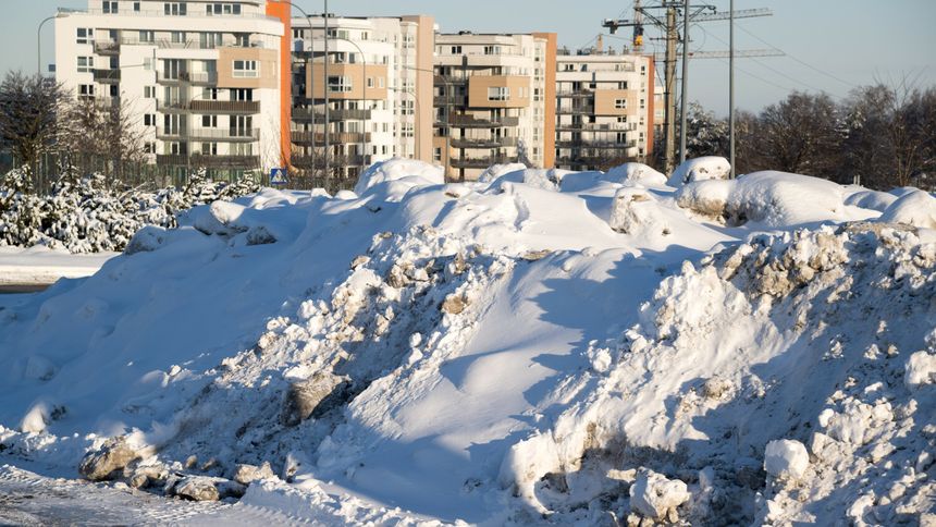 Gdańsk. Opady śniegu