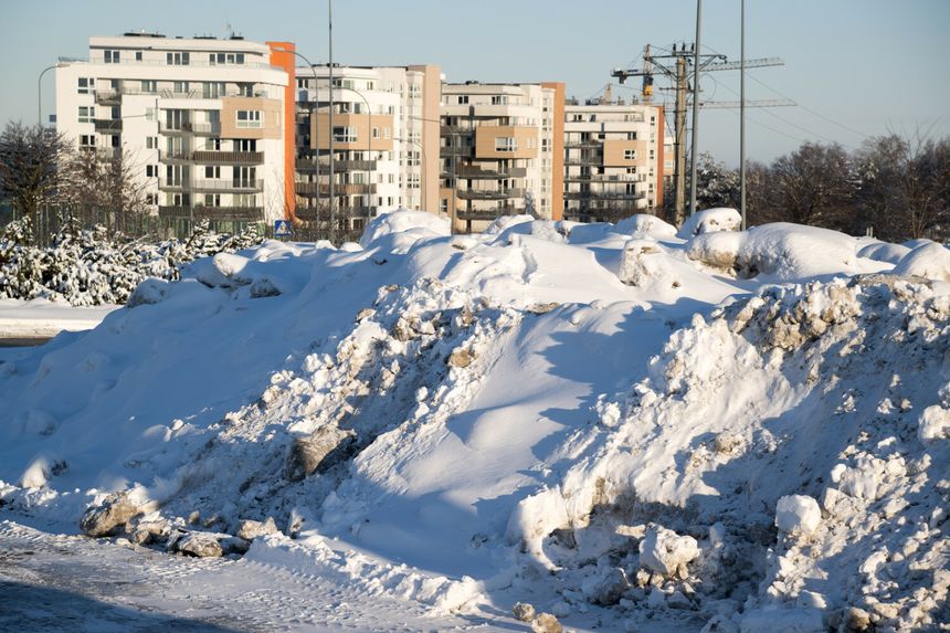 Gdańsk. Opady śniegu