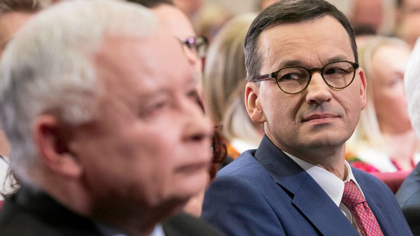 Jarosław Kaczyński i Mateusz Morawiecki