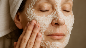 Maseczka z ryżu na twarzy