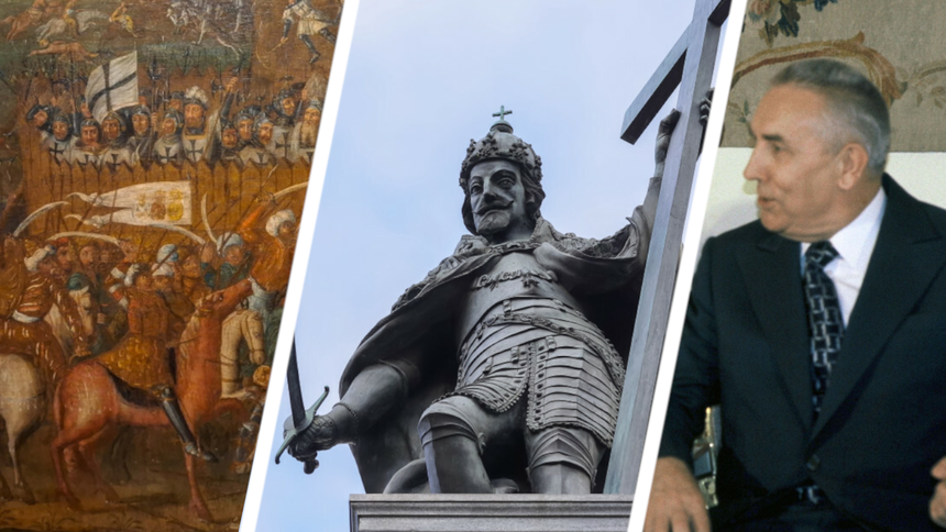 Przybycie krzyżaków na ziemię chełmińską, Kolumna Zygmunta, Edward Gierek