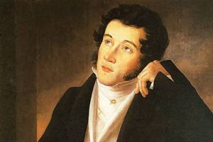 Portret Adama Mickiewicza autorstwa Józefa Oleszkiewicza