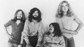 Zespół Led Zeppelin na sesji zdjęciowej do magazyny 
