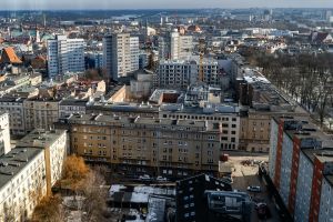 Widok na centrum Poznania