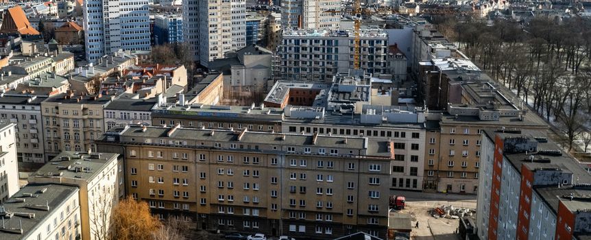 Widok na centrum Poznania