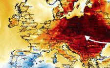 Anomalia temperatury mierzona na wysokości 2 m nad powierzchnią gruntu 12.03