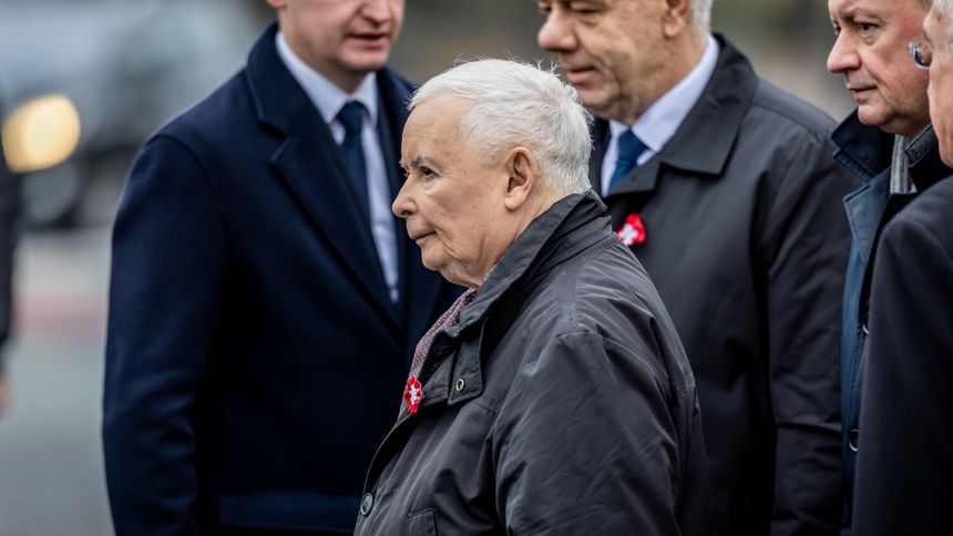 Jarosław Kaczyński i inni politycy PiS