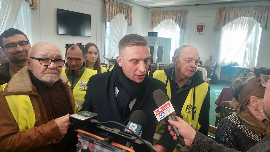 Robert Bąkiewicz w zamojskim magistracie