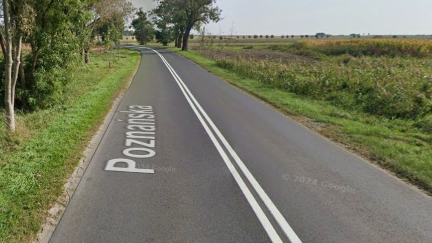 Miejsce śmiertelnego wypadku pod Poznaniem