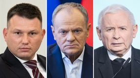 Sławomir Mentzen. Donald Tusk. Jarosław Kaczyński