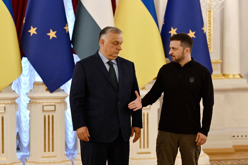 Viktor Orban i Wołodymyr Zełenski