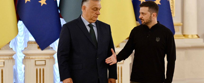 Viktor Orban i Wołodymyr Zełenski
