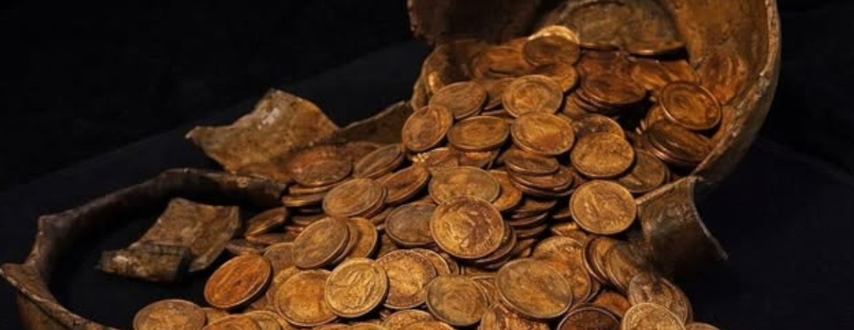 skarb odkryty w Rosji, zabytkowe monety