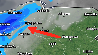 Prognozowane opady deszczu 12.03