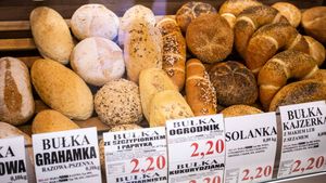 Pieczywo w piekarni
