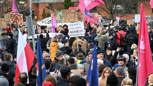 Antyaborcyjny protest przed szpitalem na Zaspie w Gdańsku