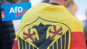 Wiec AfD w Düsseldorfie w Niemczech, 14 września 2025 r.