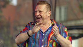 Jarek Janiszewski i zespół Bielizna podczas koncertu na Dniach Elbląga w 2023 roku