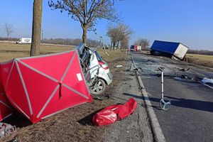 Wypadek śmiertelny pod Inowrocławiem