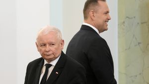 Jarosław Kaczyński i Karol Nawrocki