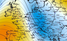 Anomalia wysokości geopotencjału 500 hPa (dm) 27.03