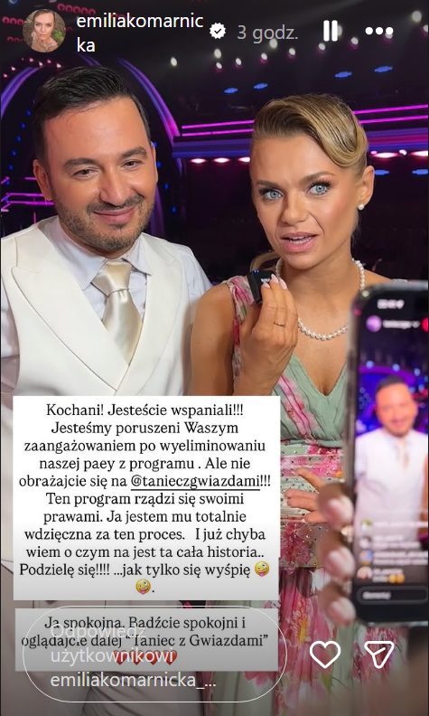 Emilia Komarnicka zabrała głos po eliminacji z „Tańca z Gwiazdami”