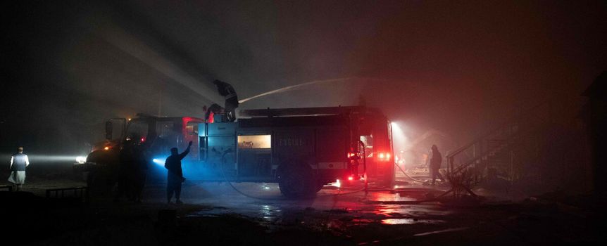 Pożar po ataku na szpital w Kabulu 