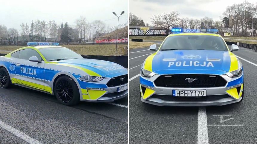 Policyjny mustang