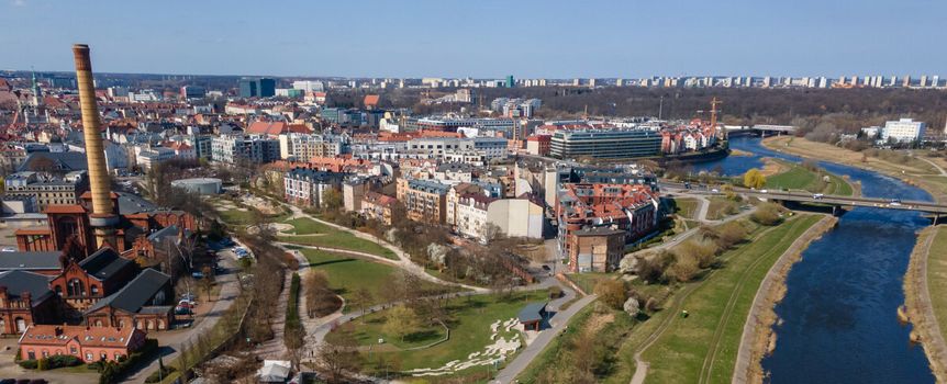Panorama Poznania wiosną