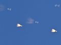 Ukraińska obrona powietrzna podczas ataku rosyjskich dronów