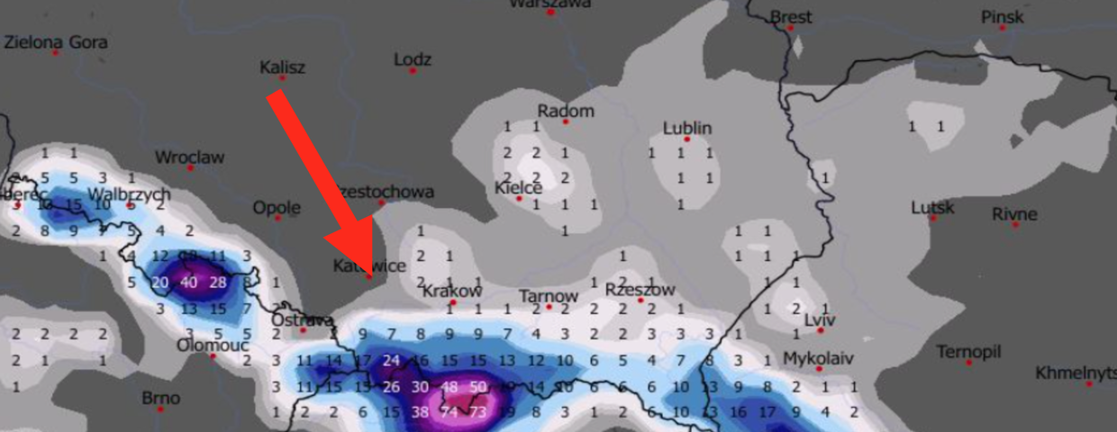 Grubość pokrywy śnieżnej 01.04