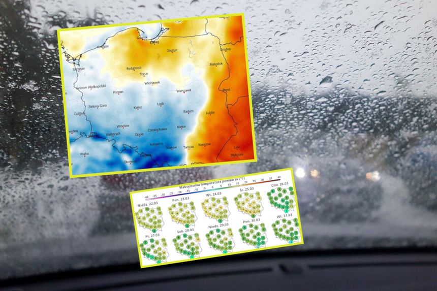 Znacznie większe pogorszenie pogody prognozowane jest na drugą połowę tygodnia. Niże i fronty atmosferyczne nadciągające z południa mają spowodować wyraźny spadek temperatury. 