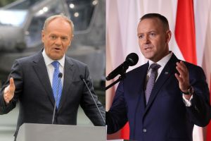 Donald Tusk i Karol Nawrocki