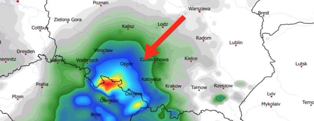 Opady w ciągu 24 h 27.03