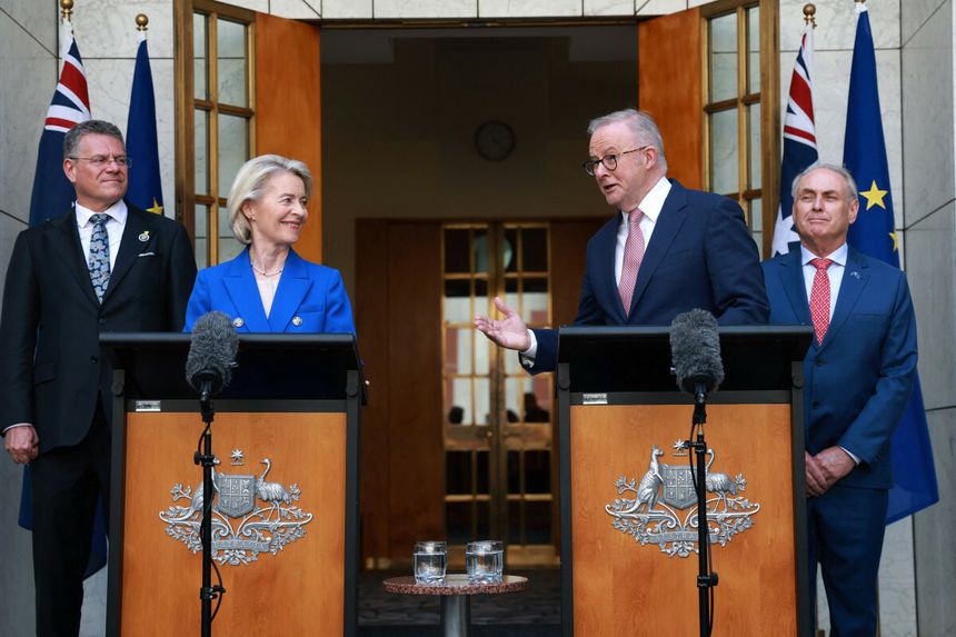 Ursula von der Leyen, Anthony Albanese