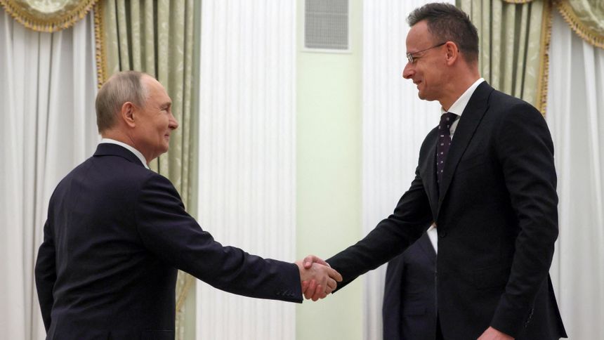 Władimir Putin i Peter Szijjarto