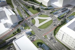 Wizualizacja Ronda Jagiellonów w Bydgoszczy