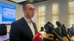 Minister podczas konferencji na Pomorzu
