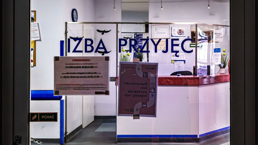 izb przyjęć w szpitalu