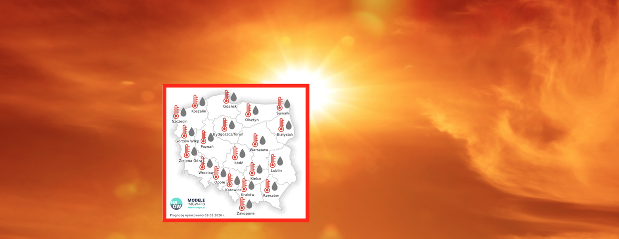 Prognoza długoterminowa temperatury i opadu w czerwcu 2026