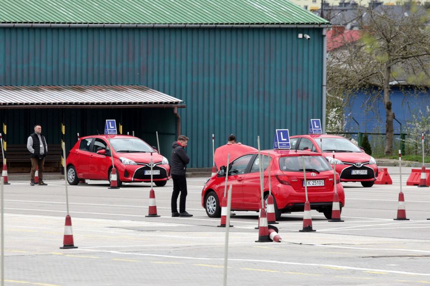 jazda po placu manewrowym